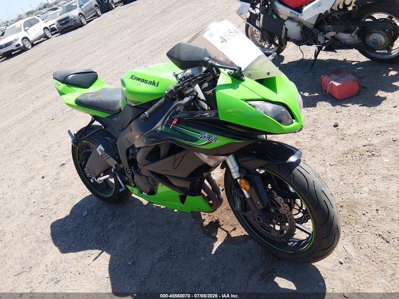 2011 Kawasaki Zx600 R Green vin: JKAZX4R14BA025528