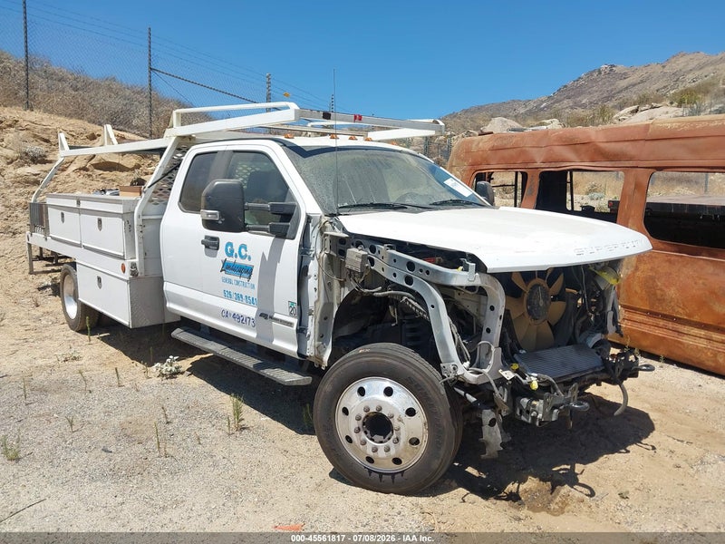 2017 Ford F-450 Chassis Lariat/xl/xlt White vin: 1FD0X4GT9HEC23179