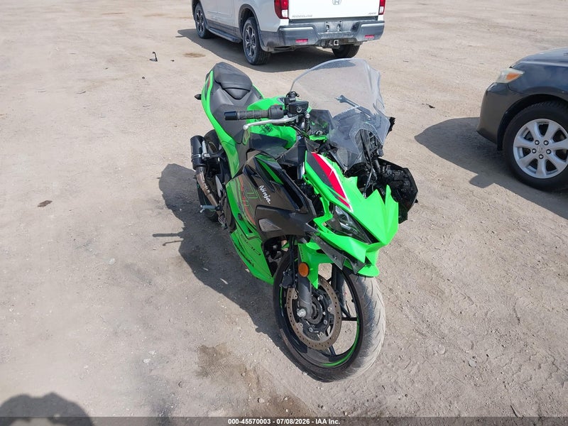 2024 Kawasaki Ex500 A/b Зеленый vin: ML5EXGJ19RDA13236