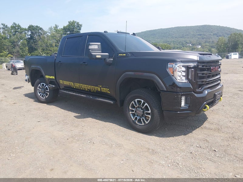 2022 Gmc Sierra 2500hd 4wd  Standard Bed At4 Black vin: 1GT49PE71NF106371