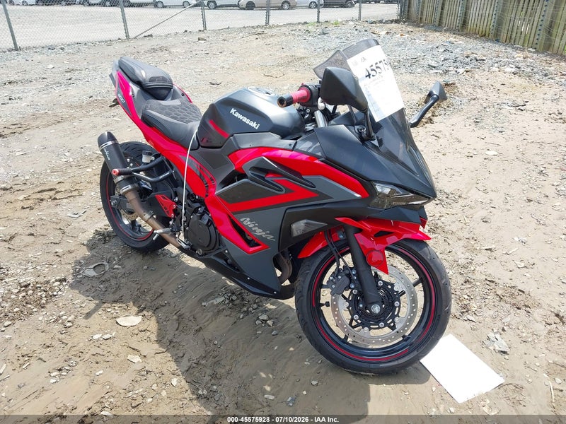 2025 Kawasaki Ex500 A/b Red vin: ML5EXGJ1XSDA59048