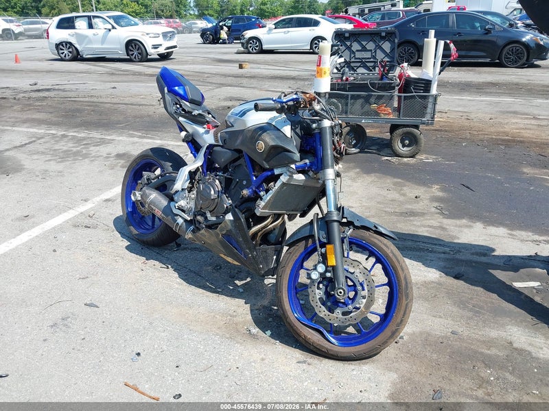 2016 Yamaha Fz07   Синий vin: JYARM06E8GA007633