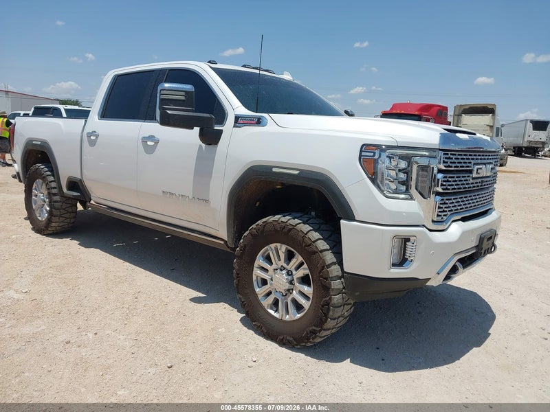 2022 Gmc Sierra 2500hd 4wd  Standard Bed Denali White vin: 1GT49REY2NF285847