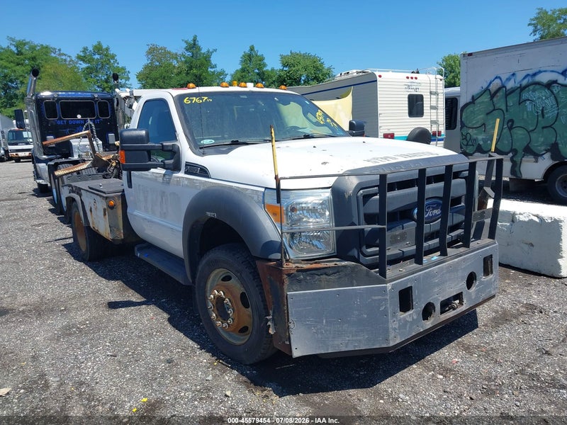 2014 Ford F-550 Chassis Xl White vin: 1FDUF5HT7EEB42704
