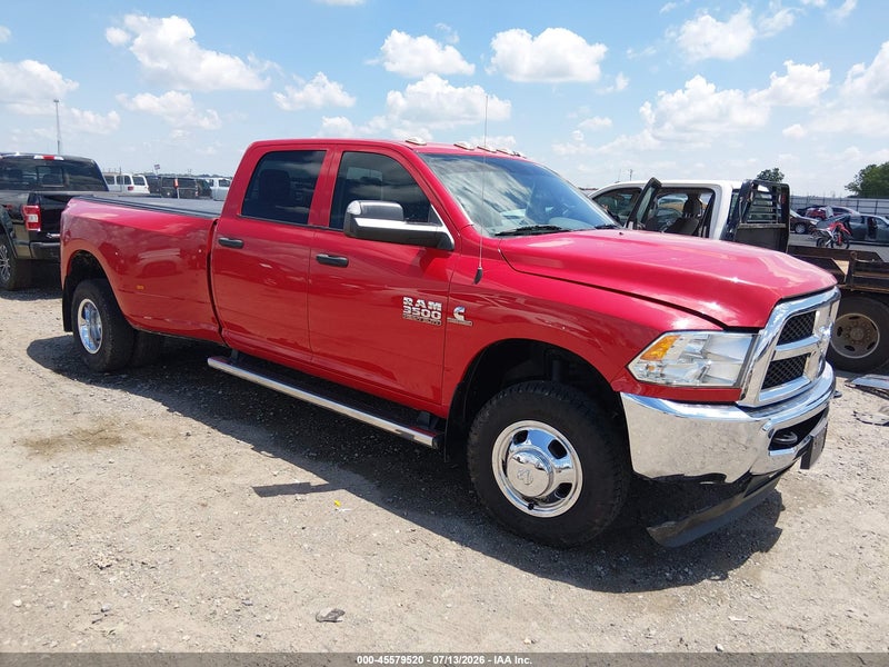2018 Ram 3500 Tradesman  4x4 8' Box Red vin: 3C63RRGL2JG360818