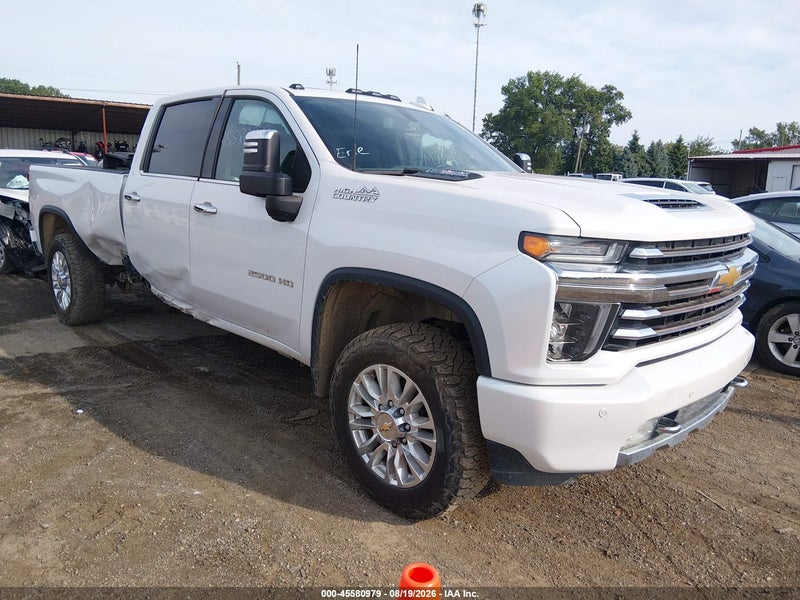 2022 Chevrolet Silverado 2500hd 4wd  Long Bed High Country White vin: 1GC4YREY7NF311149