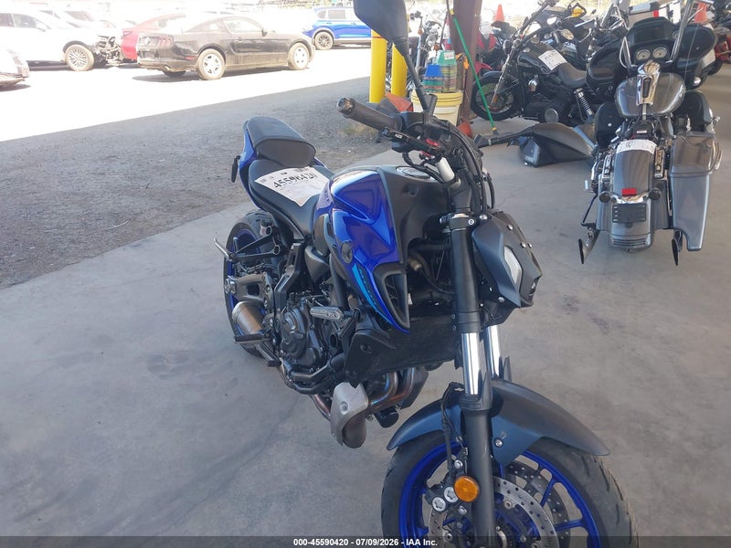 2024 Yamaha Mt07   Blue vin: JYARM32EXRA008955