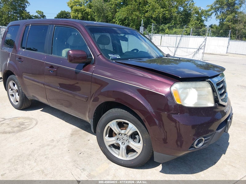 2014 Honda Pilot Ex-l Burgundy vin: 5FNYF3H51EB001640