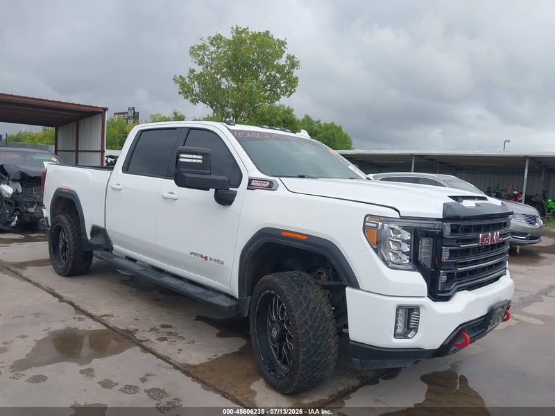 2022 Gmc Sierra 2500hd 4wd  Standard Bed At4 White vin: 1GT49PEY5NF105555