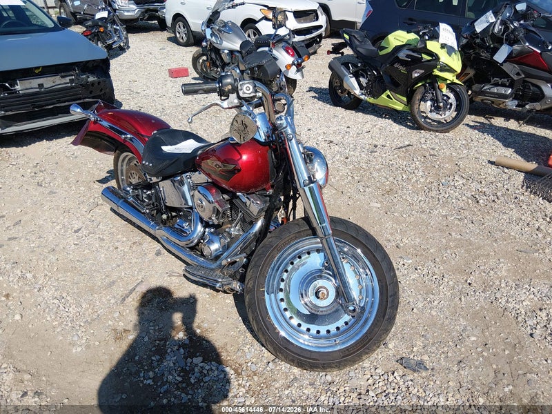 2008 Harley-davidson Flstf   Burgundy vin: 1HD1BX5118Y044660