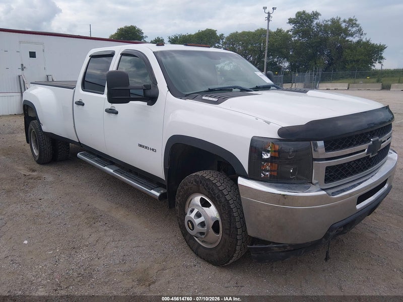 2011 Chevrolet Silverado 3500hd Work Truck White vin: 1GC4KZC87BF202531