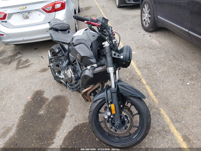 2016 Yamaha Fz07 C Черный vin: JYARM06Y5GA001959