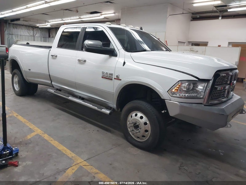 2014 Ram 3500 Laramie White vin: 3C63RRJL3EG216418