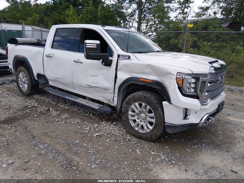 2020 Gmc Sierra 3500hd 4wd  Standard Bed Denali White vin: 1GT49WEY1LF297144