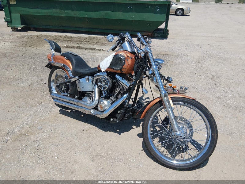 2008 Harley-davidson Fxstc 105th Anniversary Edition Orange vin: 1HD1JL5448Y021542