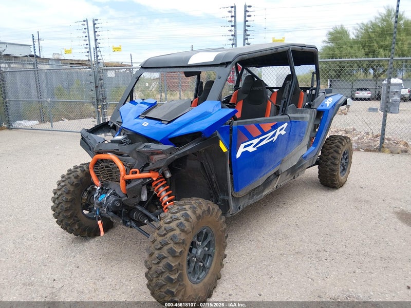 2025 Polaris Rzr Xp 4 1000 Ultimate Синий vin: 3NSNMF993SF045192