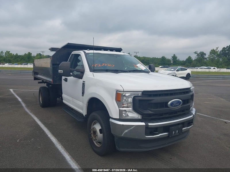 2022 Ford F-350 Chassis Xl White vin: 1FDRF3HN8NDA09452