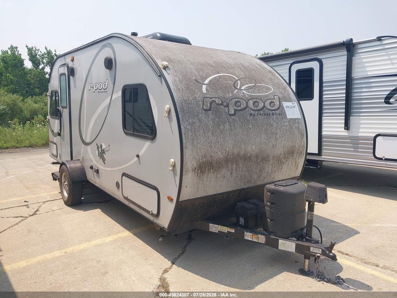2019 Forest River R-pod 189 Travel Trailer   Gray vin: 4X4TRPU14KB022602