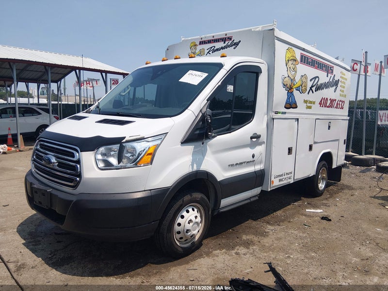 2019 Ford Transit-350 Cutaway   White vin: 1FDBF6PM2KKB87277