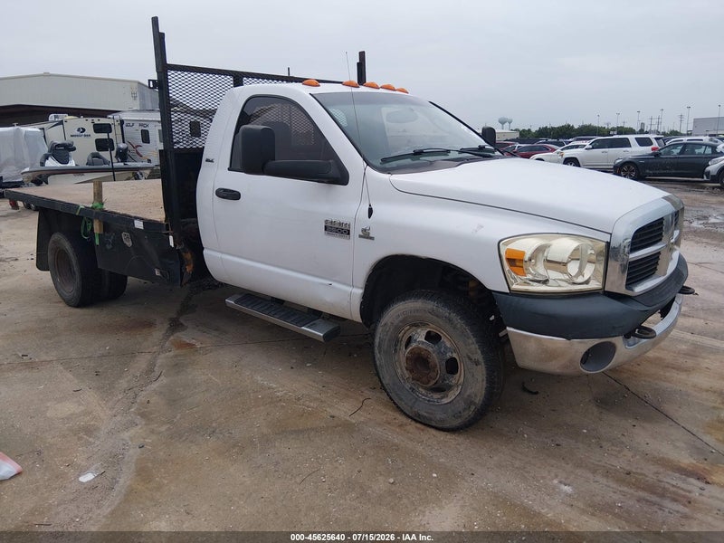 2007 Dodge Ram 3500 Hd Chassis St/slt White vin: 3D6WG46A97G792212