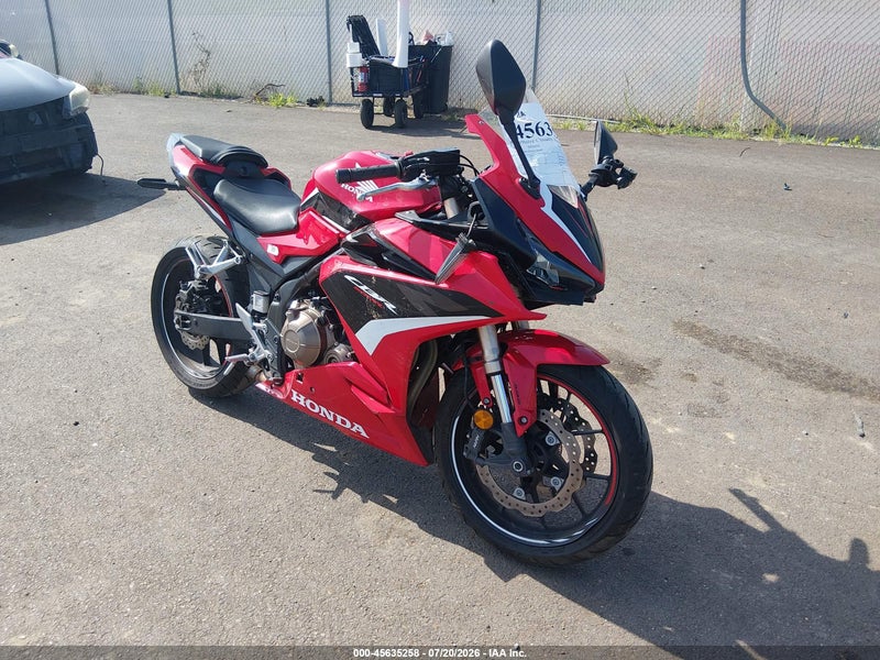 2022 Honda Cbr500 Ra Red vin: MLHPC625XN5300489