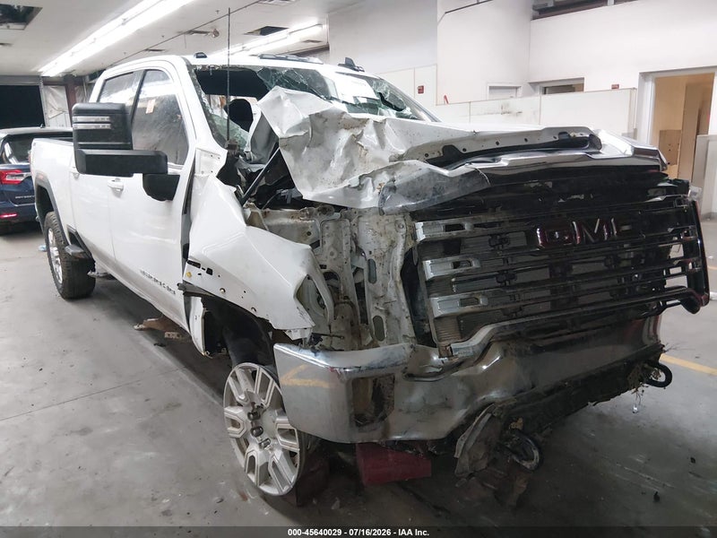 2022 Gmc Sierra 3500hd 4wd  Standard Bed Sle White vin: 1GT49TEY6NF134152