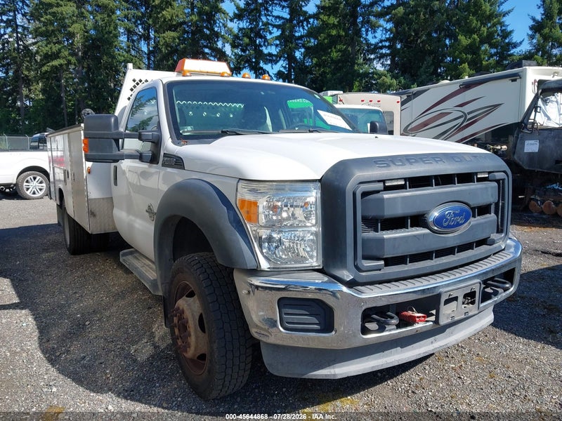 2013 Ford F-550 Chassis Xl White vin: 1FDUF5HT2DEB79402