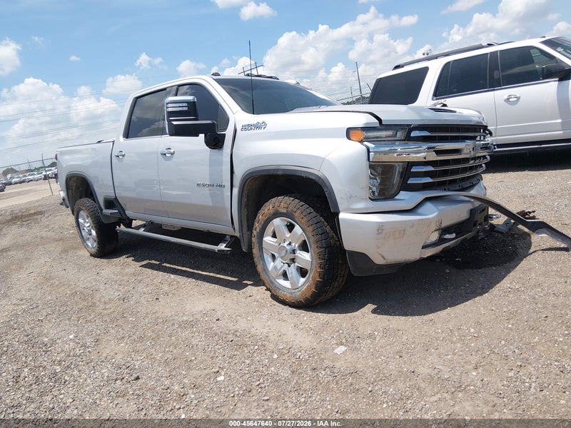2020 Chevrolet Silverado 2500hd 4wd  Standard Bed High Country Silver vin: 1GC4YREY6LF142495