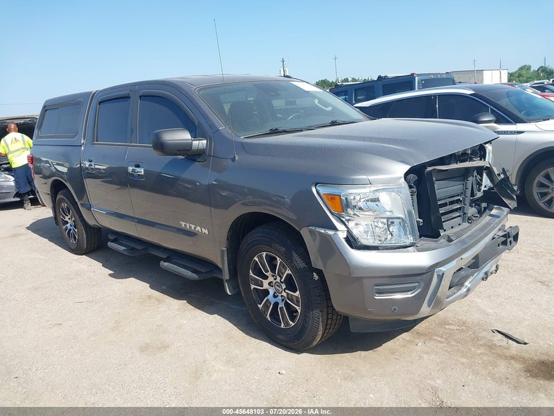 2021 Nissan Titan Sv 4x2 Gray vin: 1N6AA1EF3MN520512