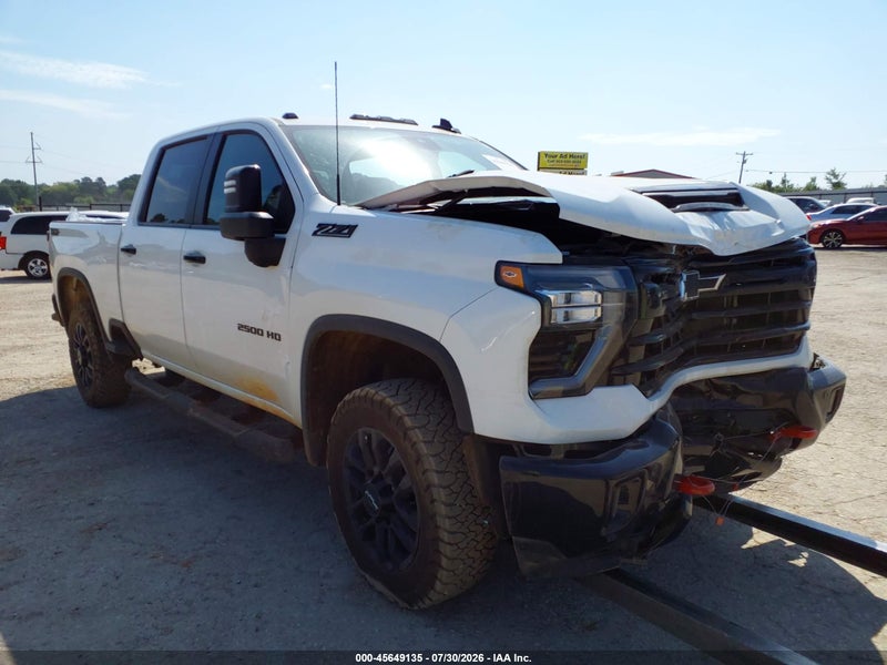 2026 Chevrolet Silverado 2500 Hd , Standard Bed, Lt, 4wd White vin: 1GC4KNE74TF137524