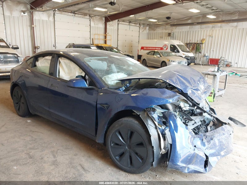 2025 Tesla Model 3 Long Range All-wheel Drive Blue vin: 5YJ3E1EB4SF941101