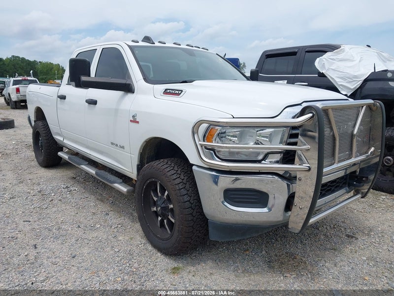 2021 Ram 3500 Tradesman  4x4 6'4 Box White vin: 3C63R3CL9MG528106