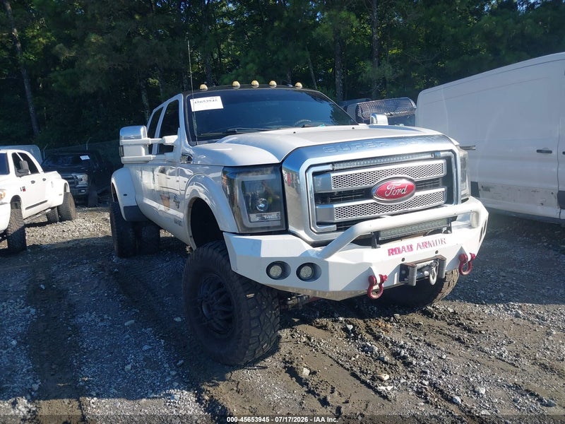 2015 Ford F-350 Lariat White vin: 1FT8W3DT7FEC97061
