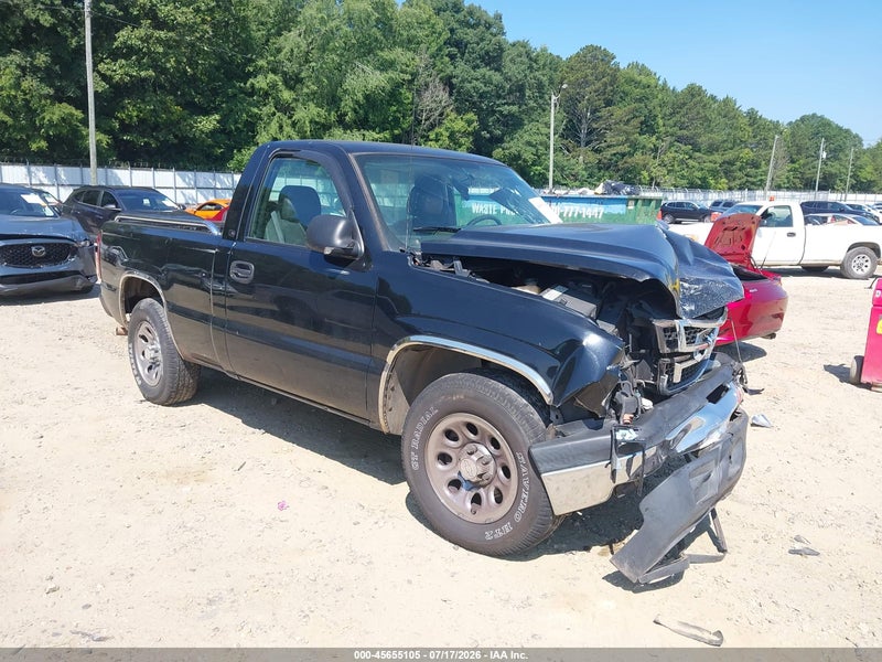 2006 Chevrolet Silverado 1500 Ls Black vin: 3GCEC14V76G158266