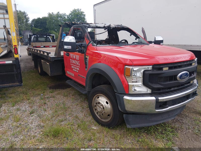 2021 Ford F550 Super Duty Red vin: 1FDUF5GT0MDA14066