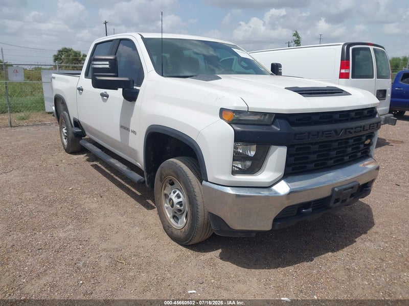 2022 Chevrolet Silverado 2500hd 4wd  Standard Bed Wt White vin: 1GC4YLE70NF193868