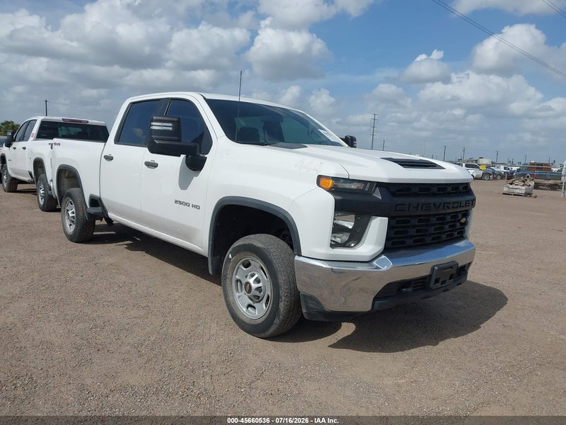 2022 Chevrolet Silverado 2500hd 4wd  Standard Bed Wt White vin: 1GC4YLE73NF193606