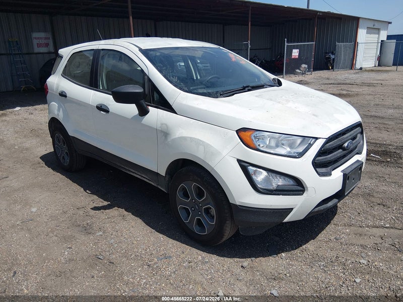 2022 Ford Ecosport S White vin: MAJ6S3FL8NC467007