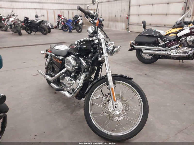 2009 Harley-davidson Xl1200 C Black vin: 1HD1CT3139K450629