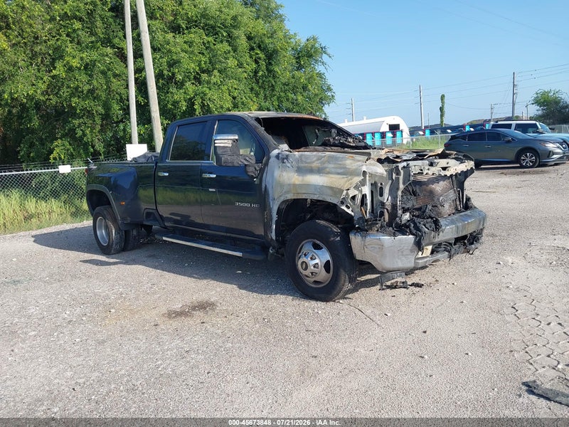 2021 Chevrolet Silverado 3500hd 4wd  Long Bed Ltz Черный vin: 1GC4YUEY5MF309322