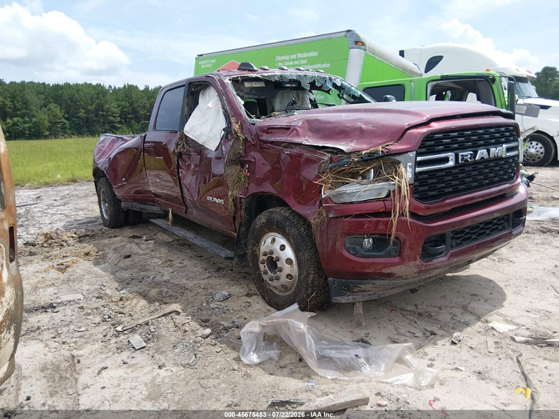 2024 Ram 3500 Big Horn  4x4 8' Box Burgundy vin: 3C63RRHL9RG183923