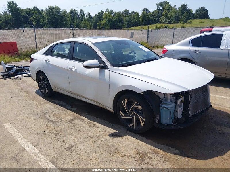 2024 Hyundai Elantra Sel White vin: KMHLS4DG2RU824931