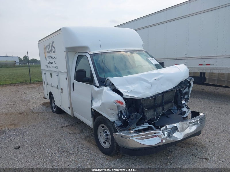 2020 Chevrolet Express Cutaway Work Van White vin: 1GB0GRFG4L1137403
