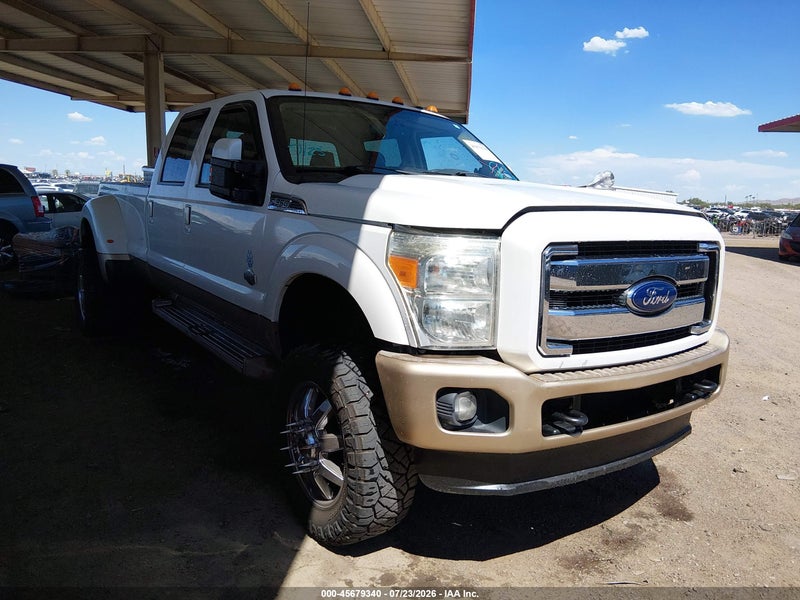 2014 Ford F-350 Lariat Белый vin: 1FT8W3DT9EEB22177