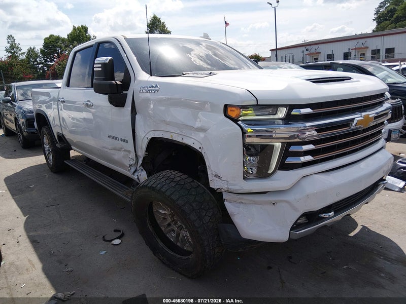 2022 Chevrolet Silverado 2500hd 4wd  Standard Bed High Country Белый vin: 1GC4YREYXNF364041