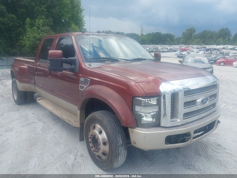 2008 Ford Super Duty F-450 Drw King Ranch Maroon vin: 1FTXW42R98EA31021