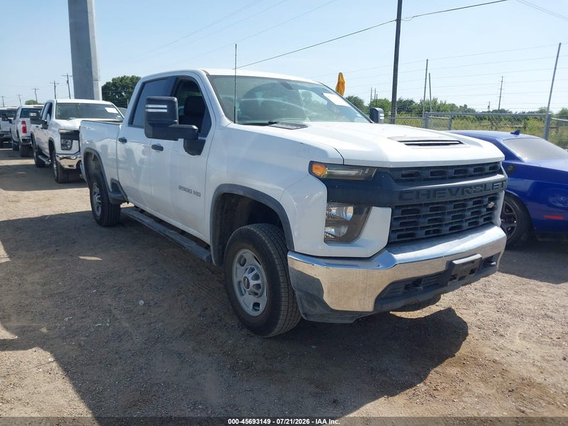 2022 Chevrolet Silverado 2500hd 2wd  Standard Bed Wt Белый vin: 1GC4WLE77NF232235