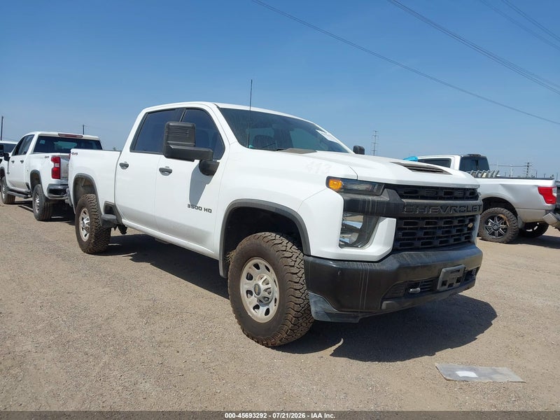 2022 Chevrolet Silverado 3500hd 4wd  Standard Bed Wt White vin: 1GC4YSE79NF193880