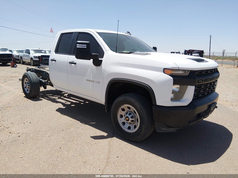 2023 Chevrolet Silverado 3500hd 4wd  Long Bed Wt White vin: 1GB5YSEY0PF163896