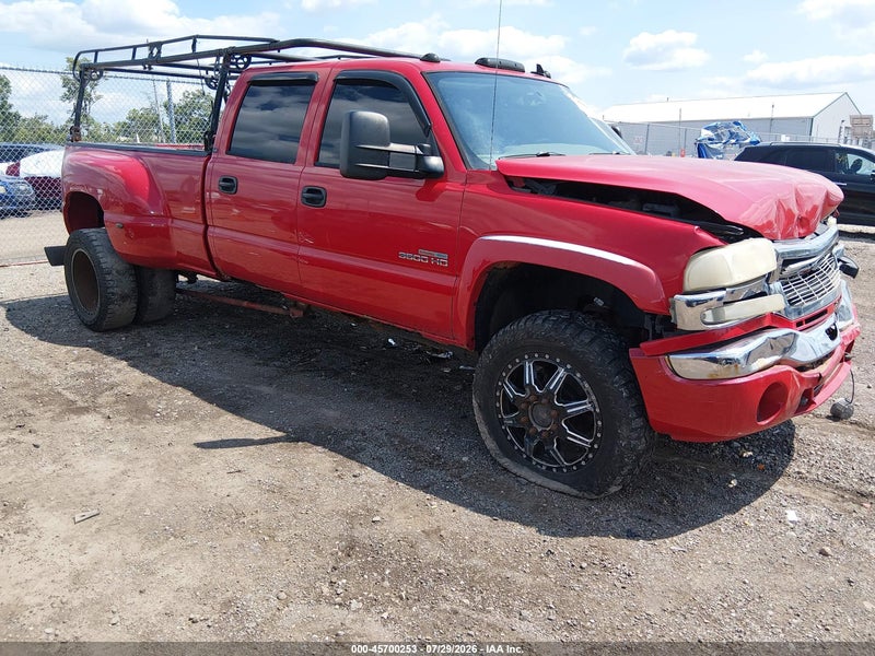 2006 Gmc Sierra 3500 Slt Red vin: 1GTJK33D26F168470